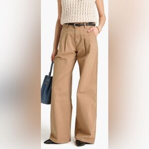 Veronica Beard Mia stretch-cotton twill wide-leg pants 26